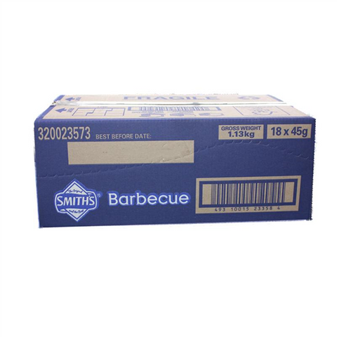 Smiths BBQ Crinkle Cut Chips (18x45g)