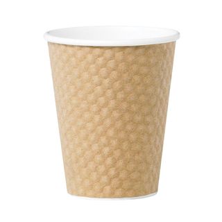 #8oz Castaway Brown Dimple Paper Cups 280ml (500)