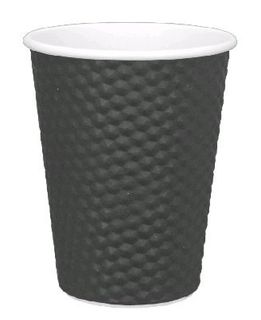 #12oz Castaway Brown Dimple Paper Cups 355ml (500)