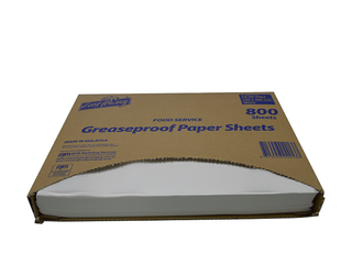 CA-GP-Third Castaway Greaseproof 220x400mm Third 1200 Sheets