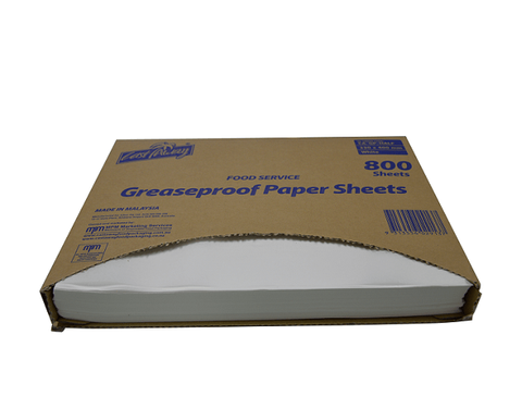 CA-GP-Third Castaway Greaseproof 220x400mm Third 1200 Sheets