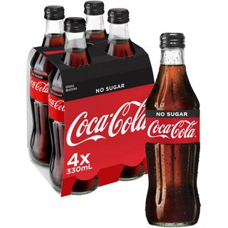 Coca Cola No Sugar Glass Buddies (24x330ml)