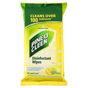 Pineocleen Tropical Disinfectant Wipes 120pk