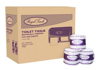 77100 Royal Touch Individually Wrapped 2ply 400 Sheets (48)