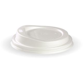 #8oz Biopak (BCL-8W) 80mm White Sipper Lids (1000)