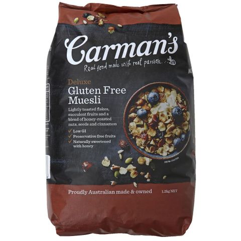 Carman's Crispy Deluxe Gluten Free Fruit & Nut  Muesli 1.2kg