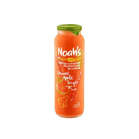 (NP) Noahs Carrot-Apple Ginger Veggie Juice Glass Bottles (12x260ml)
