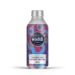 (NP) Waddi Premium Natural Sparkling Spring Water Cans (24x450ml)