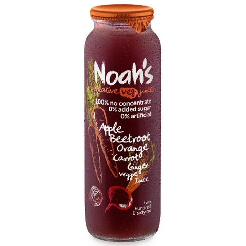 (NP) Noahs Apple-Beetroot-Orange-Carrot-Ginger Veggie Juice Glass Bottles (12x260ml)