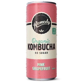 (NP) Remedy Organic Kombucha Pink Grapefruit No Sugar Mini Cans (24x250ml)