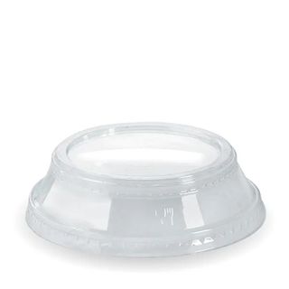 Biopak C-96D(N) 300-700ml Raised Flat No Hole Clear Biocup Lid (1000)