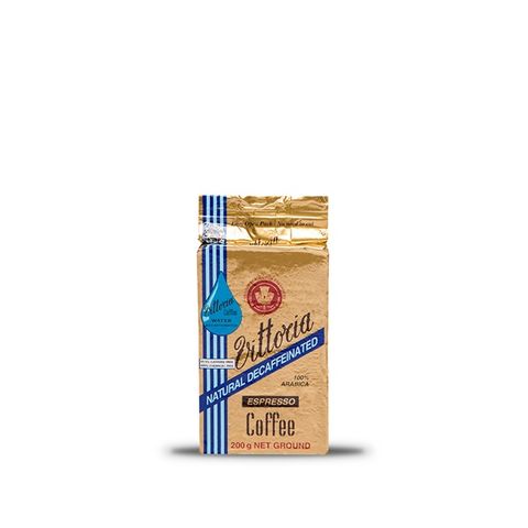Vittoria Decaf Ground Coffee Brick Pack 200g