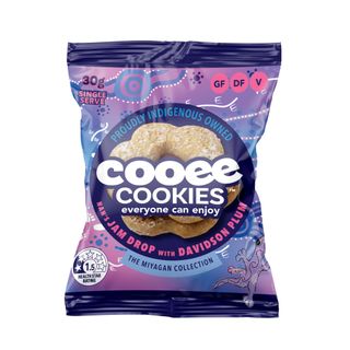 (NP) Cooee Cookies Nans Jam Drop with Davidson Plum Gluten Free Portion Control (70x30g)