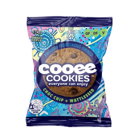 (NP) Cooee Cookies Chocolate Chip & Wattleseed Gluten Free Portion Control (120x30g)