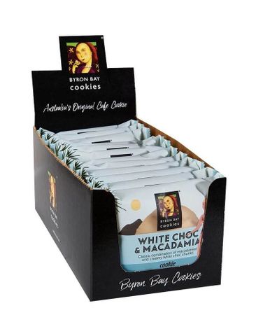 Byron Bay White Chocolate Chunky Macadamia Nut Cookie (12x60g)