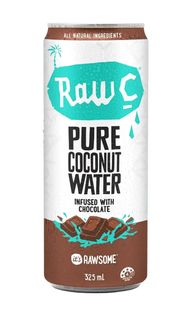 Raw C Pure Coconut Water Infused with Chocolate Cans (12x325ml)