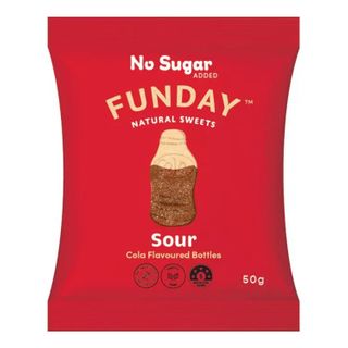 Funday Sour Cola Bottles No Sugar Natural Flavour (12x50g)