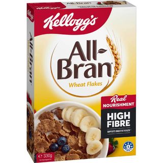 Kelloggs All Bran Wheat Flakes Breakfast Cereal 330g