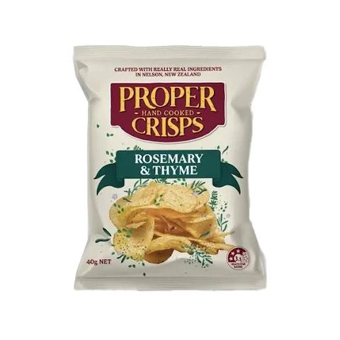 Proper Crisps Rosemary & Thyme (18x40g)
