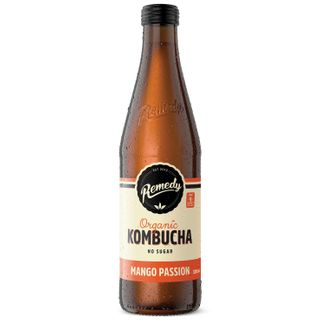Remedy Organic Kombucha Mango Passion No Sugar Glass Bottles (12x330ml)