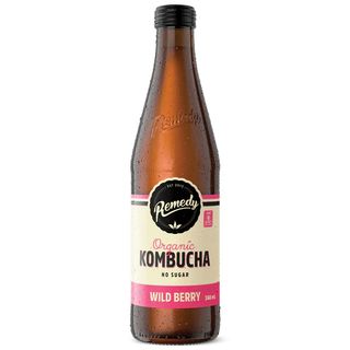 Remedy Organic Kombucha Wild Berry No Sugar Glass Bottles (12x330ml)