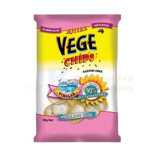 Ajitas Vege Chips Salt & Vinegar (12x50g)