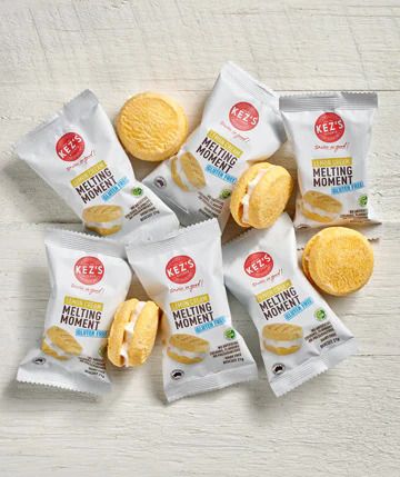 KEZ'S Kitchen Gluten Free Lemon Cream Melting Moments Portion Control Biscuits (80x32g)