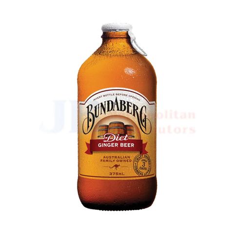 (SB!) Bundaberg DIET Ginger Beer Glass Buddies (12x375ml)
