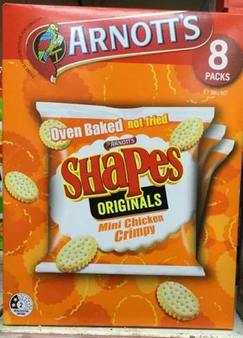 Arnotts Shapes Mini Chicken Crimpy Multipack (8) 200g