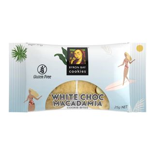 Byron Bay Twin Pack Gluten Free White Chocolate & Macadamia Cookie (100x25g)