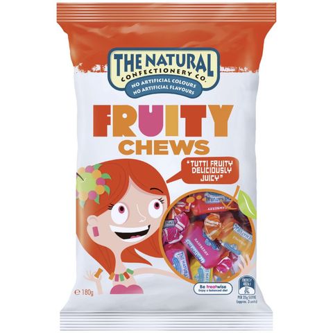 Natural Confectionery Fruity Chews 180g