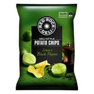 Red Rock Deli Lime & Black Pepper Chips 165g