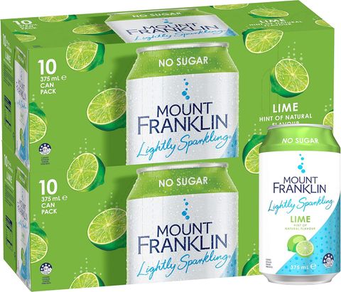 Mt Franklin Mango Lightly Sparkling Water Cans (20x375ml)
