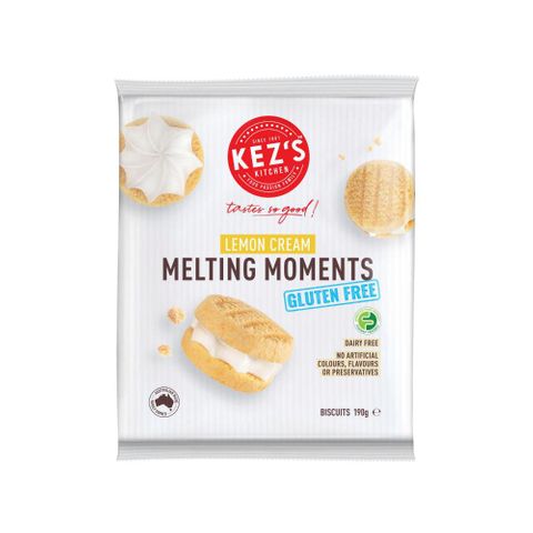 KEZ Gluten Free Lemon Melting Moments 190g