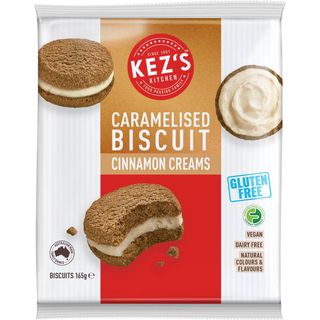 KEZ Gluten Free Caramelised Biscuits Cinnamon Creams 165g