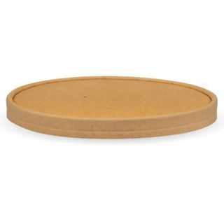 Biopak BB-BLL-184-PAPER Kraft BioBowl Lid 1300ml (200)