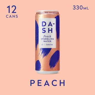 (NP) Dash Water Peach Sparkling Water Cans (12x330ml)