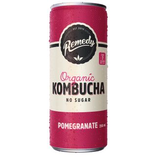 (NP) Remedy Organic Kombucha Pomegranate No Sugar Mini Cans (24x250ml)