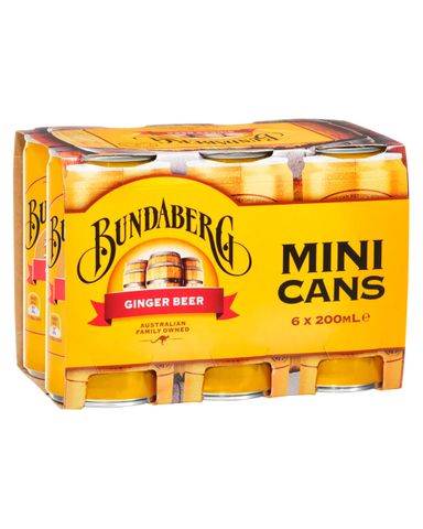 (NP) Bundaberg Ginger Beer Mini Cans (24x200ml)