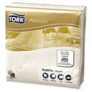 Tork White Soft Dinner Napkins 3ply 100pk
