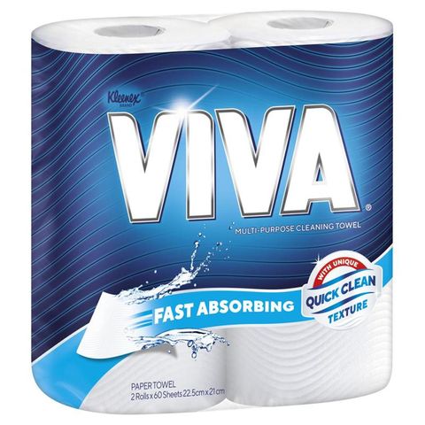 VIVA Ultra White Paper Towels 2ply (2pk)