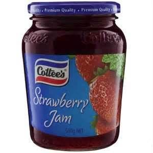 Cottees Strawberry Jam Jar 500g