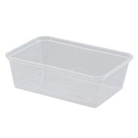 Castaway Plastic Rectangle Containers 750ml 50pk