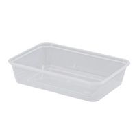 Castaway Plastic Rectangle Containers 500ml 50pk