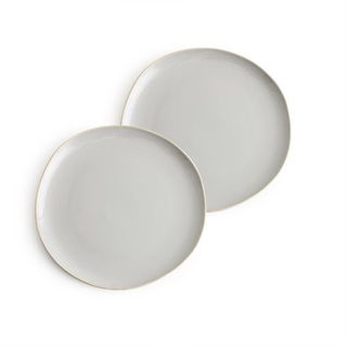 Pacifica, Plates Grey set of 2, 25cm dia