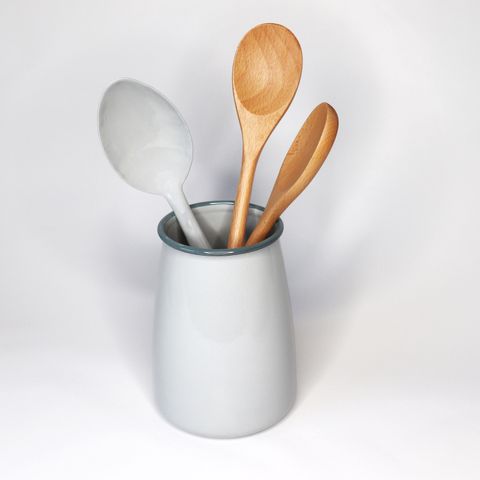 Grey Enamel Utensil holder