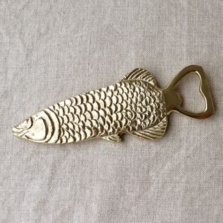 Fish Bottle Opener, gold