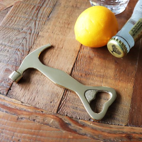 Be Home Hammered Gold Bottle Opener – To The Nines Manitowish Waters