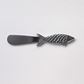 Fish Spreader with shell, silver