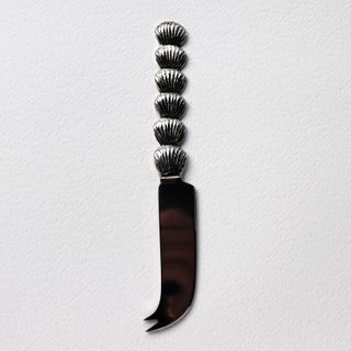 Shell Cheese Knife, silver